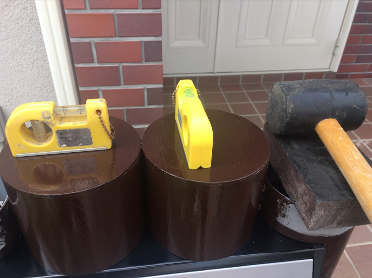 くろあげはさんが投稿したオリジナル・ポスト台・固定・セメントに関するカスタム事例の投稿画像2枚目