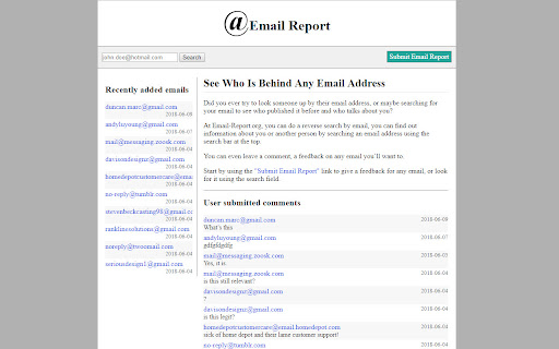 Email Report