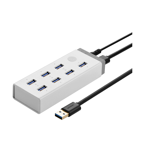 Bộ chia Hub USB 3.0 7 cổng kèm nguồn ngoài tích hợp BC1.2 (20296)