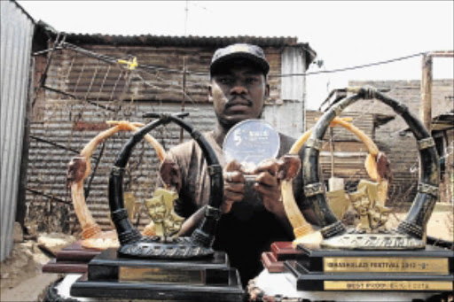 forging ahead: Thembeni Joni has received a number of awards for his work in theatre but battles financially PHOTO: Bafana Mahlangu