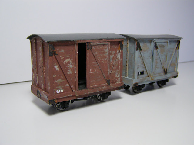 Scratchbuilt styrene vans