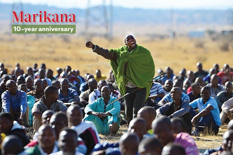 Marikana strikers were demanding improved wages and living conditions at the Lonmin mine.