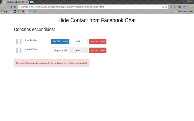 Hide Contact From Facebook Chat List