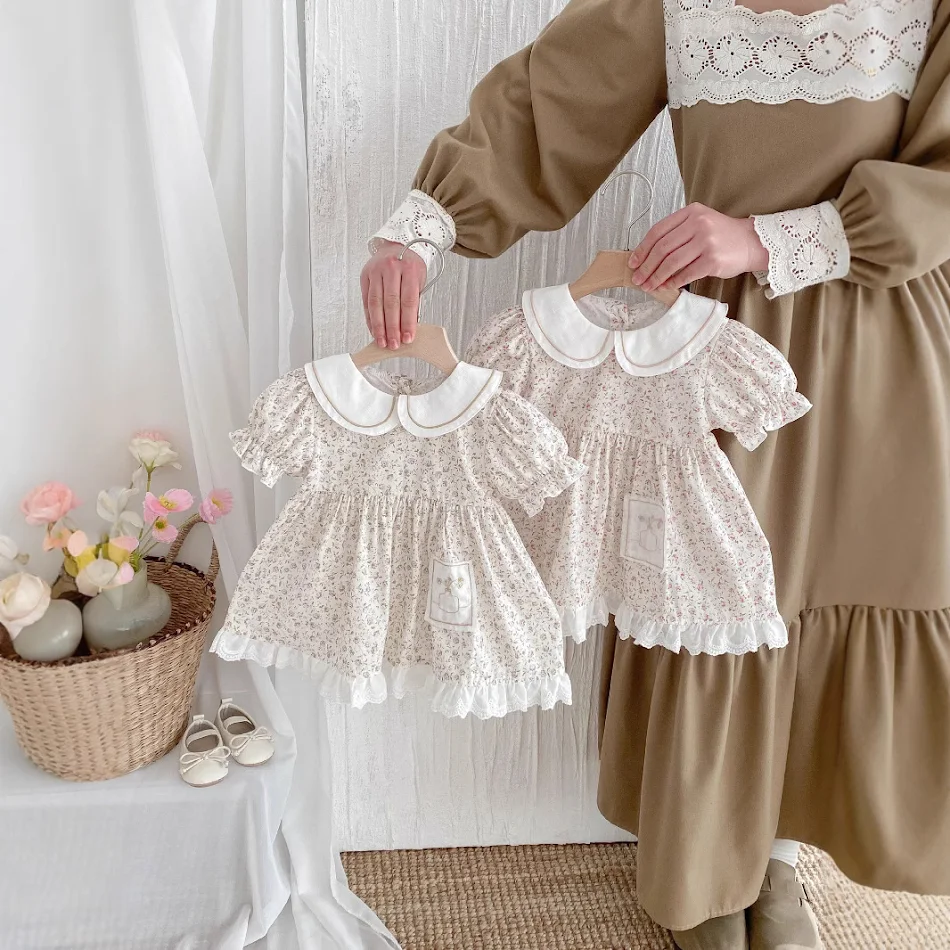 Vestido Floral Princesa para Bebê de Um Ano, Conforto e Estilo para Festas e Fotos Memoráveis, Tecido Leve e Delicado.
