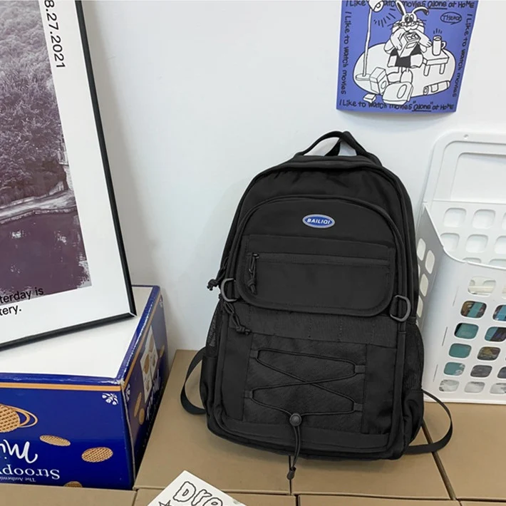 Mochila Escolar y de Viaje Simple para Ocio al Aire Libre Espaciosa y Duradera Diseño Versátil para Viajes, Uso Diario, Senderismo y Más Comodidad.