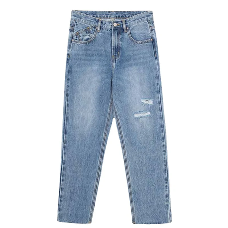 Title 5, Pantalon dété taille haute à jambes droites am...