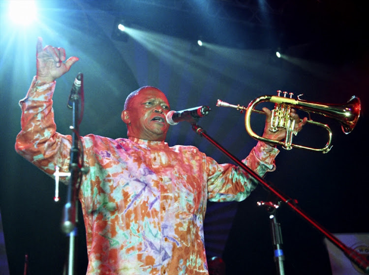 Hugh Masekela, the father of African Jazz.