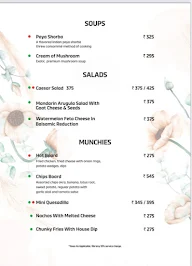 Orale Sky Bar menu 1