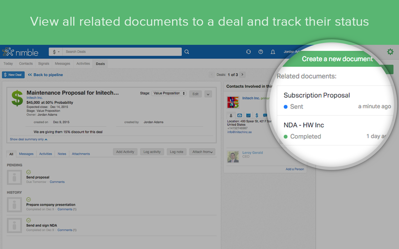 Documents Automation for Nimble CRM Preview image 3