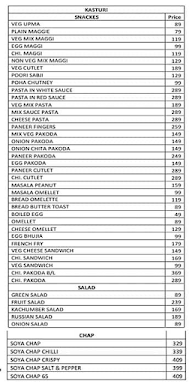 Kasturi Restaurant menu 4