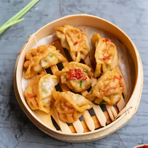 Fried Chicken Schezwan Momo [7pcs]