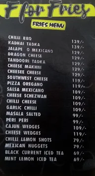 F For Fries menu 1