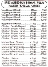 Zaatar Family Restaurant menu 1