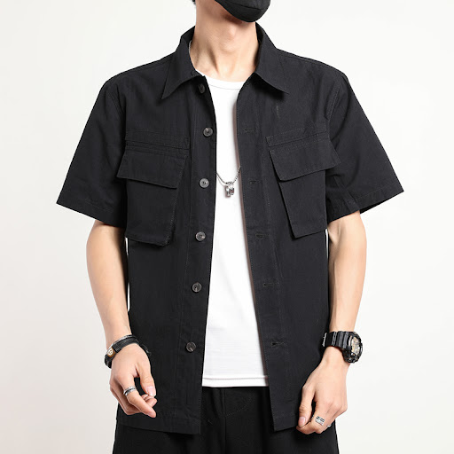 Title 2, Mens Chinese short sleeve shirt for summer, br...