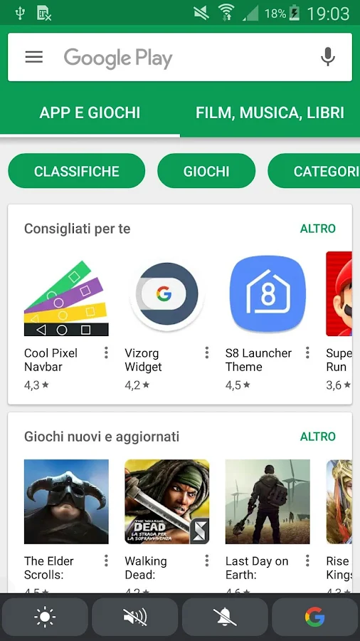   TouchBar for Android: captura de pantalla 