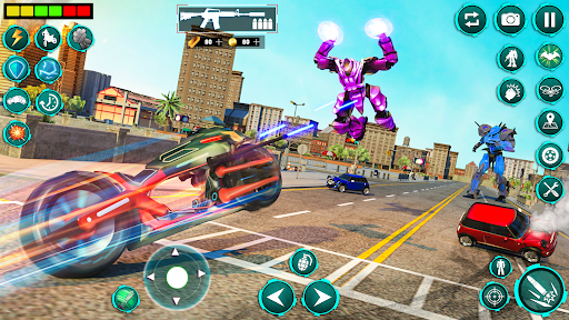 Screenshot Bat Robot Moto Bike Robot Game