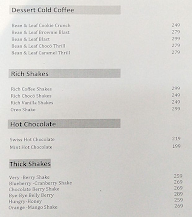 Bean & Leaf Cafe menu 1