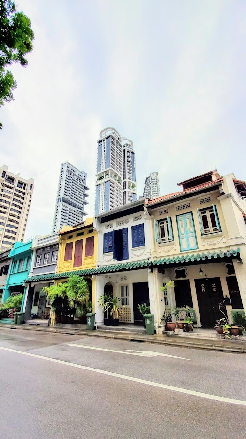 Peranakan Style Buildings in Singapore