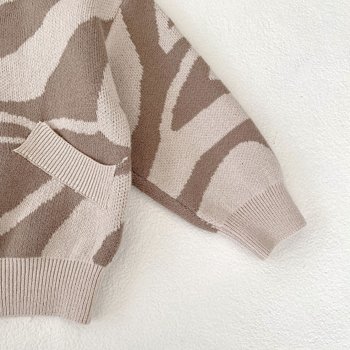 Title 9, Autumn Childrens Texture Jacquard Hooded Knit ...