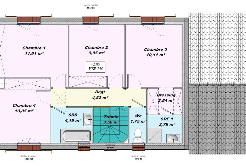  Vente Terrain + Maison - Terrain : 400m² - Maison : 120m² à Montélimar (26200) 