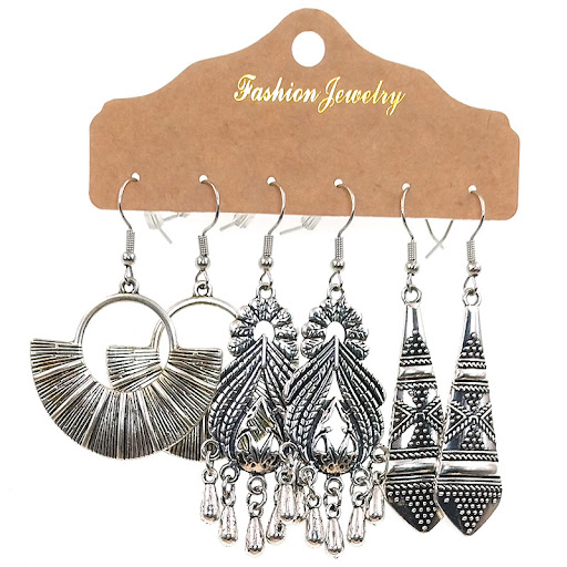 Title 1, Ensemble combiné de boucles doreilles vintage....