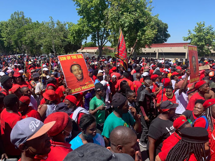 The EFF launched a nationwide shutdown on Monday. File image