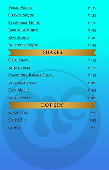 Chills N Grills menu 