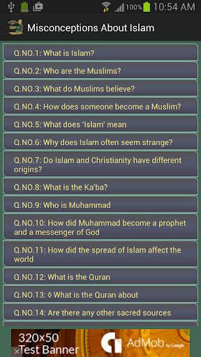 Misconceptions About Islam