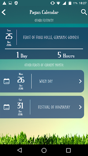 Screenshot Pagan Calendar