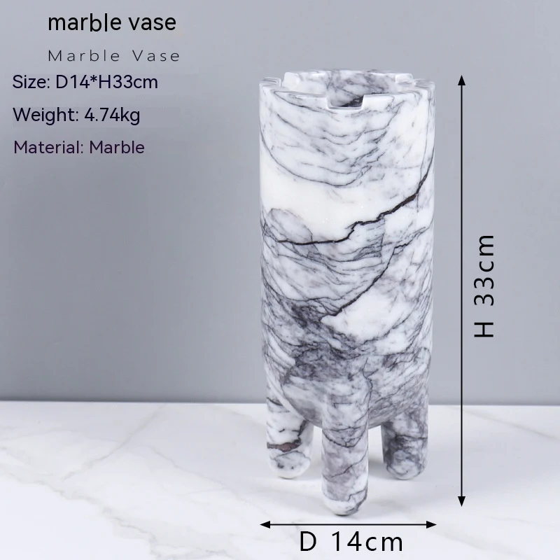 Marble Hydroponic Green Plant Vase Soft Home Decoration, a decorative and stylish way to grow plants indoors, enhancing 