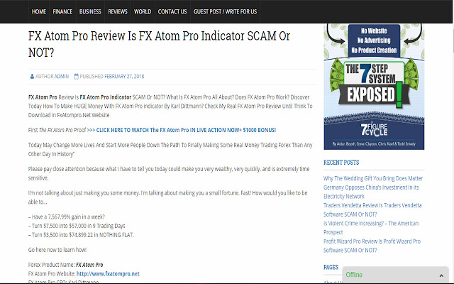 FX Atom Pro Review chrome extension