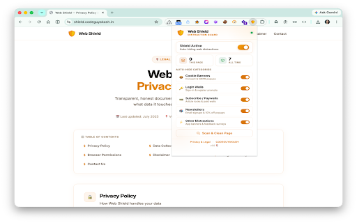 Web Shield screenshot 2