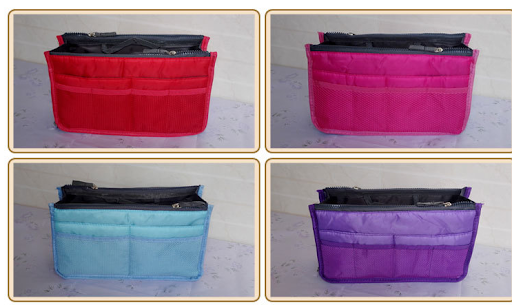 Title 4, Multifunctional Nylon Bag with Double Zipper Du...