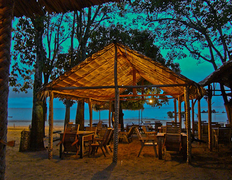 One of the cabanas lining the Amazon River in Ponta de Pedras Santarém, Brazil. 