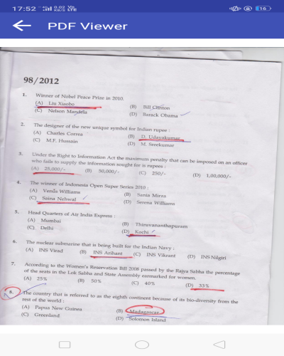 Anganwadi Supervisor  Model Previous Year Papers
