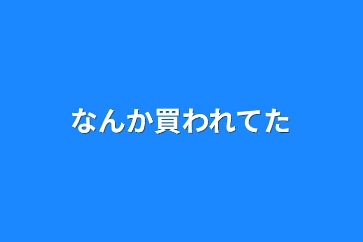 「なんか買われてた」のメインビジュアル