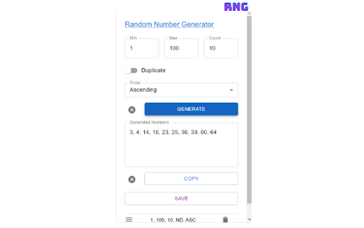 RandomNumberGenerator