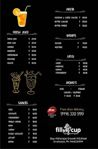 Fill My Cup menu 1