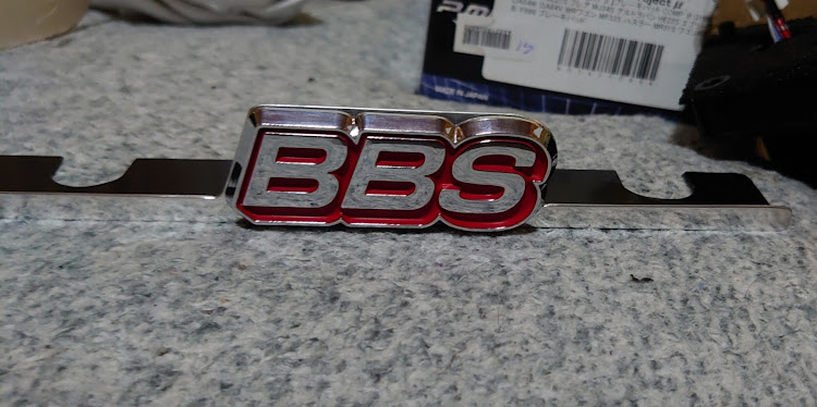 ワゴンRスティングレーのBBSエンブレム・装着完了・ベース❓️ステを作成・非売品・DIYに関するカスタム事例の投稿画像8枚目