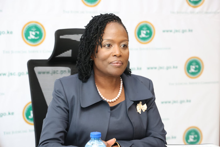 Newly appointed Chief Registrar of Judiciary Mokaya Frida Boyani