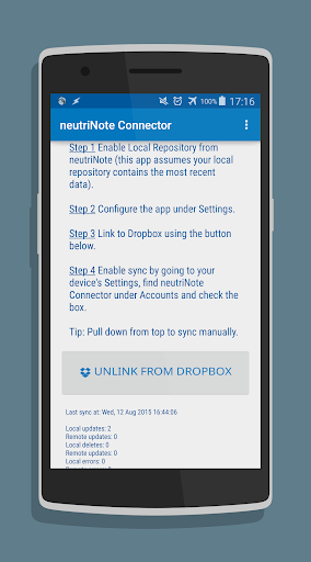 neutriNote Dropbox Connector