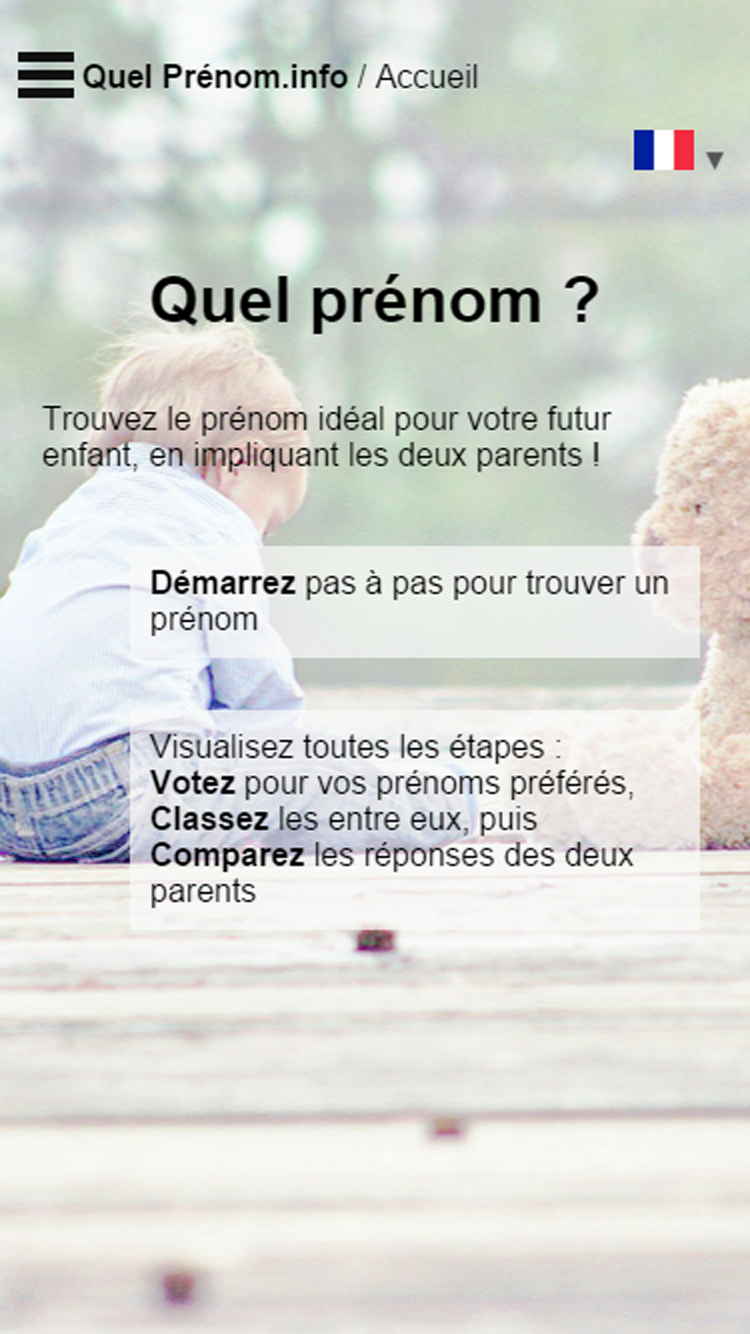 Android application Pick a Baby Name screenshort