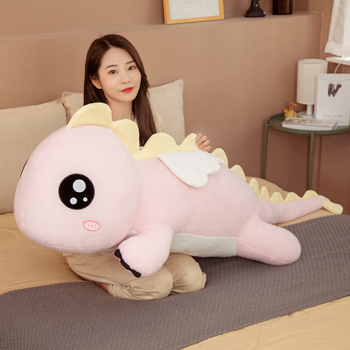 Title 2, Adorable dinosaur pillow cuddle toy big doll gi...