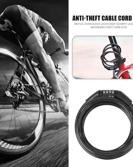 4 Digit Code Combination Bicycle Chain Block Lock Anti-th... - 1
