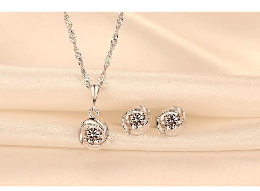 Title 6, Sterling Silver Necklace with 3A Zircon Korean ...