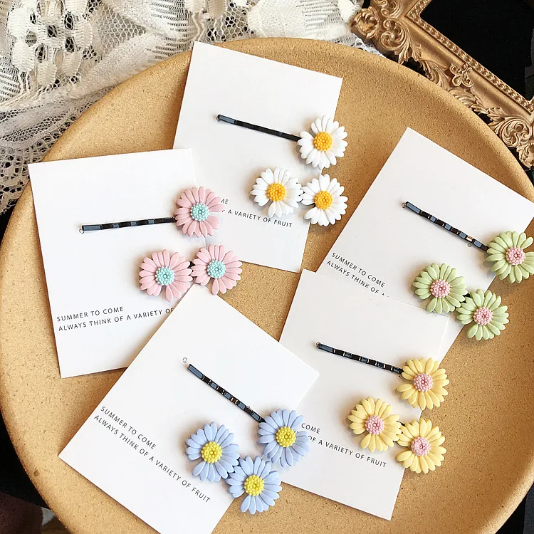 Clip de flor de margarita, adorno floral para el cabello, fácil de usar, perfecto para bodas, fiestas y uso diario, añade elegancia.