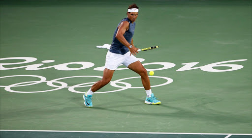 Rafael Nadal of Spain performs during his training session prior to the Rio 2016 Olympic Games Tennis events at the Olympic Tennis Centre in the Olympic Park in Rio de Janeiro, Brazil, 02 August 2016. Picture credits: EPA