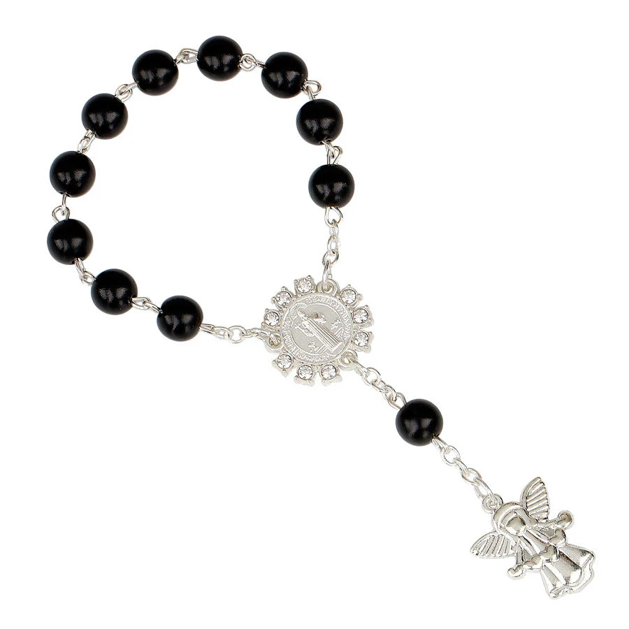 Children's Angel Pendant Rosary Bracelet