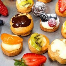 Image pertaining to CHOCOLATE PROFITEROLE