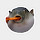 Pufferfish eating a carrot